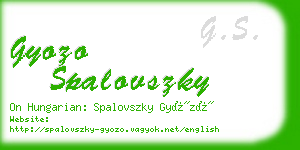 gyozo spalovszky business card